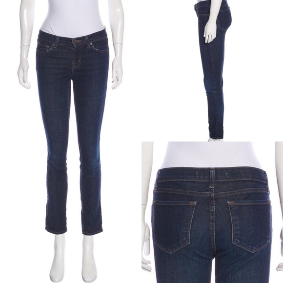 J Brand Dark Wash Skinny Jeans Low-Rise sz XS - Picture 2 of 5